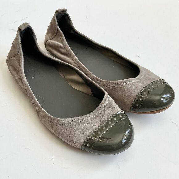 Cole Haan Air Jenni Ballet Flats Dark Grey Iron Sz 6B Quiet Luxury - Picture 2 of 12